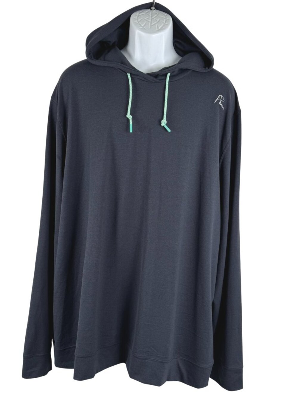 Rhoback Hoodie Mens 3XL Blue Long Sleeve Stretch Casual Golf TP-3919